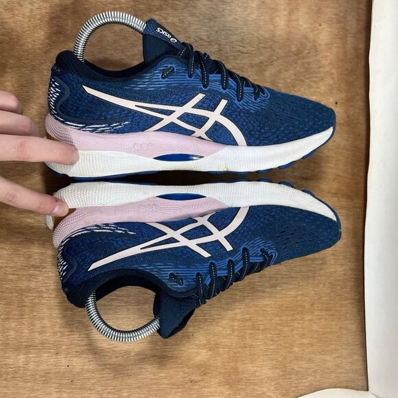 ASICS Gel-Nimbus 24 Women’s 8 Blue Pink Running Shoes Athletic Sneakers Casual - Picture 6 of 9